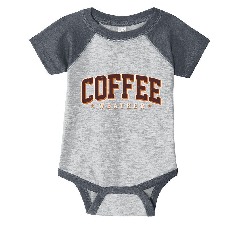 Sporty Coffee Weather Coffee Lover Fall Autumn Fan Infant Baby Jersey Bodysuit