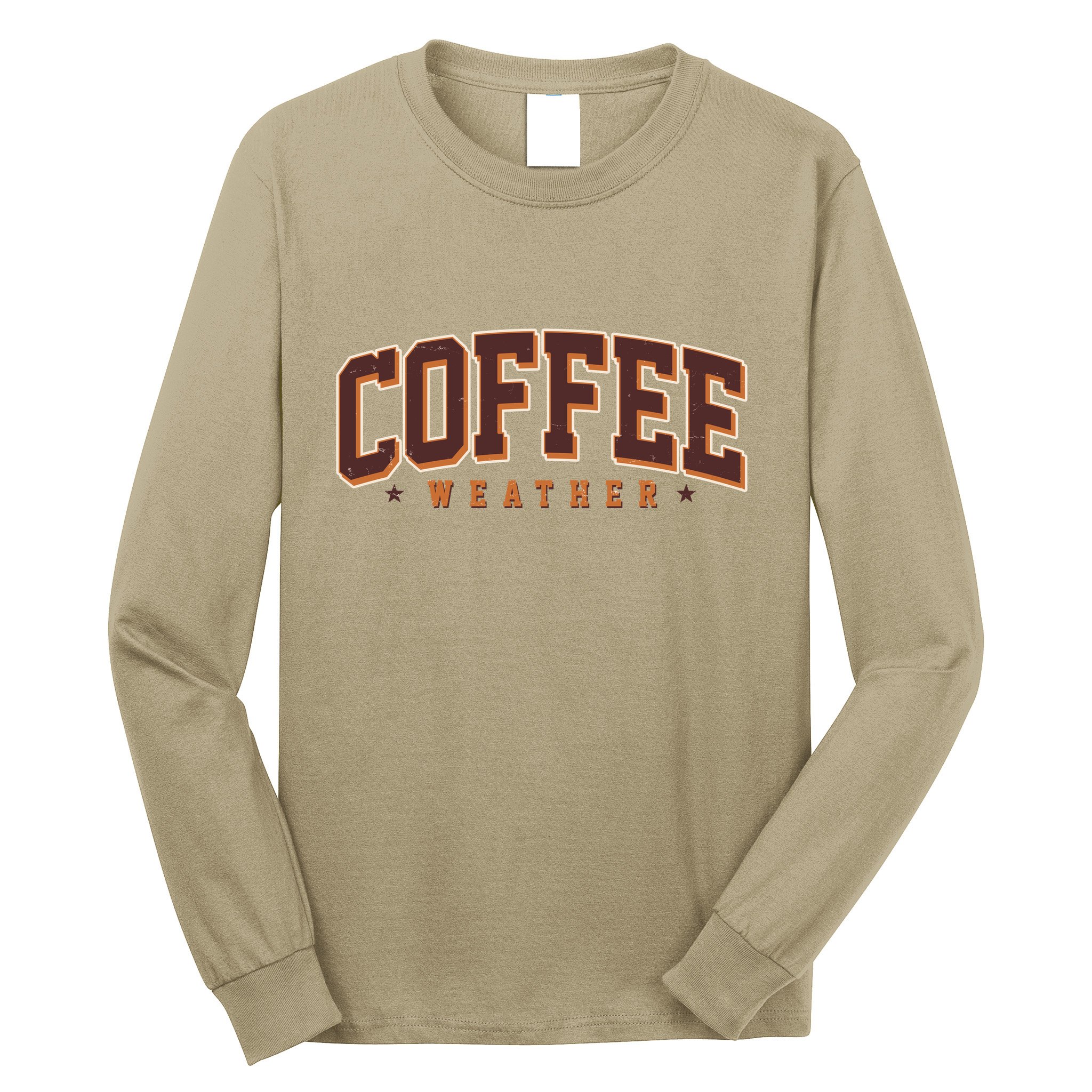 Sporty Coffee Weather Coffee Lover Fall Autumn Fan Long Sleeve Shirt