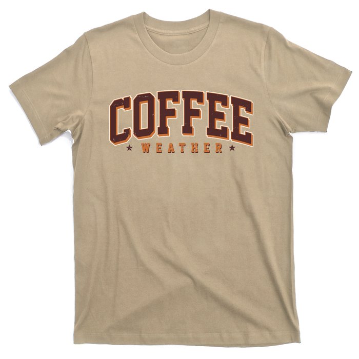 Sporty Coffee Weather Coffee Lover Fall Autumn Fan T-Shirt