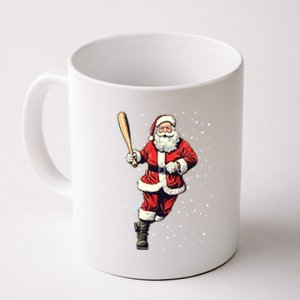 Santa Claus With Baseball Bat Christmas Snow Cool Gift Coffee Mug