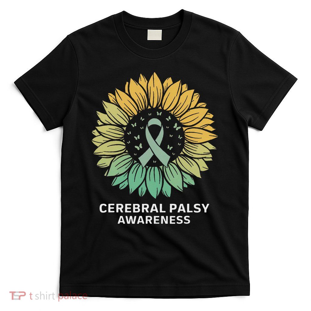 Sunflower Cp Warrior Cerebral Palsy Awareness Women T-Shirt
