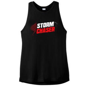 Storm Chaser Weather Tornado Ladies PosiCharge Tri-Blend Wicking Tank