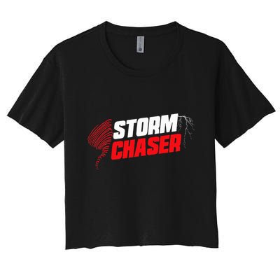 Storm Chaser Weather Tornado Crop Top