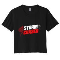 Storm Chaser Weather Tornado Women's Crop Top Tee