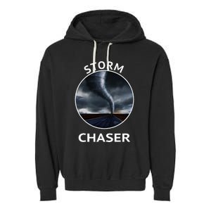 Storm Chaser Weather Tornado Hurricane Apparel Garment-Dyed Fleece Hoodie