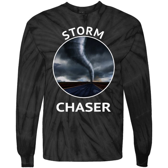 Storm Chaser Weather Tornado Hurricane Apparel Tie-Dye Long Sleeve Shirt