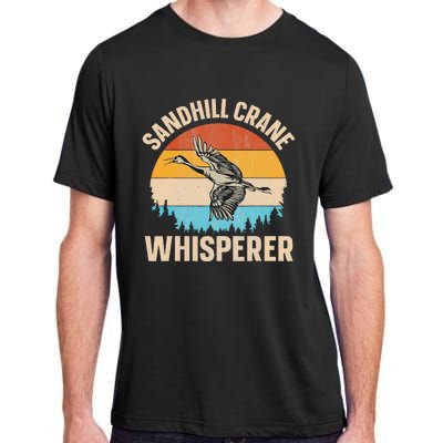 Sandhill Crane Whisperer Design For A Sandhill Crane Lover Adult ChromaSoft Performance T-Shirt