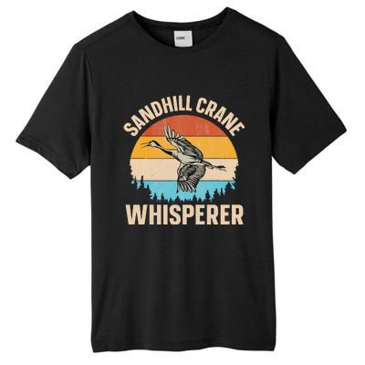 Sandhill Crane Whisperer Design For A Sandhill Crane Lover Tall Fusion ChromaSoft Performance T-Shirt