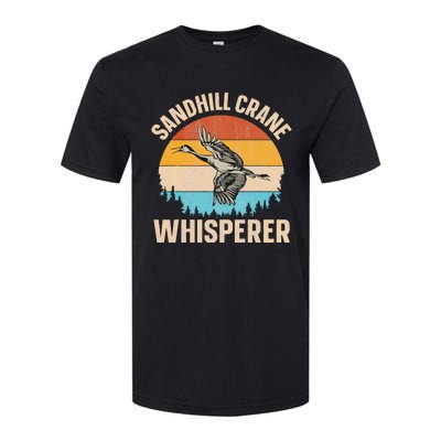 Sandhill Crane Whisperer Design For A Sandhill Crane Lover Softstyle CVC T-Shirt