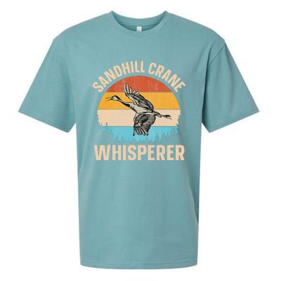 Sandhill Crane Whisperer Design For A Sandhill Crane Lover Sueded Cloud Jersey T-Shirt