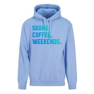 Skiing Coffee Weekends Funny Skiing Gift Ski Jumper Gift Unisex Surf Hoodie