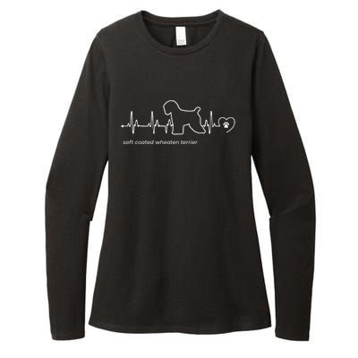 Soft Coated Wheaten Terrier Heartbeat Gift Womens CVC Long Sleeve Shirt