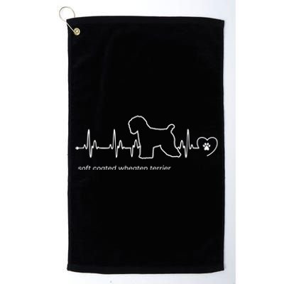 Soft Coated Wheaten Terrier Heartbeat Gift Platinum Collection Golf Towel