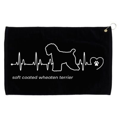 Soft Coated Wheaten Terrier Heartbeat Gift Grommeted Golf Towel