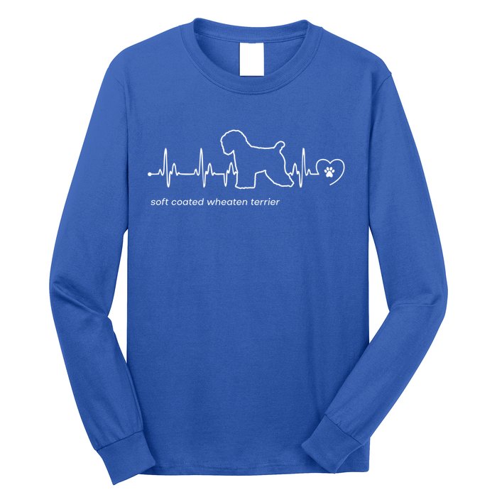 Soft Coated Wheaten Terrier Heartbeat Gift Long Sleeve Shirt