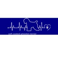 Soft Coated Wheaten Terrier Heartbeat Gift Bumper Sticker