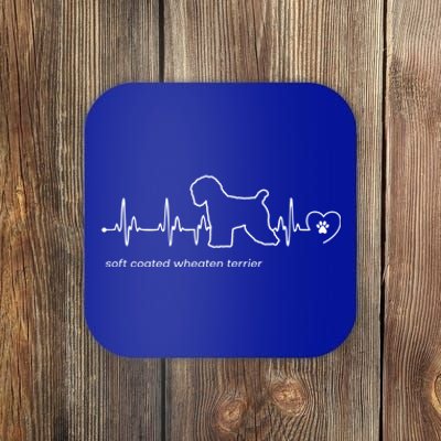 Soft Coated Wheaten Terrier Heartbeat Gift Coaster