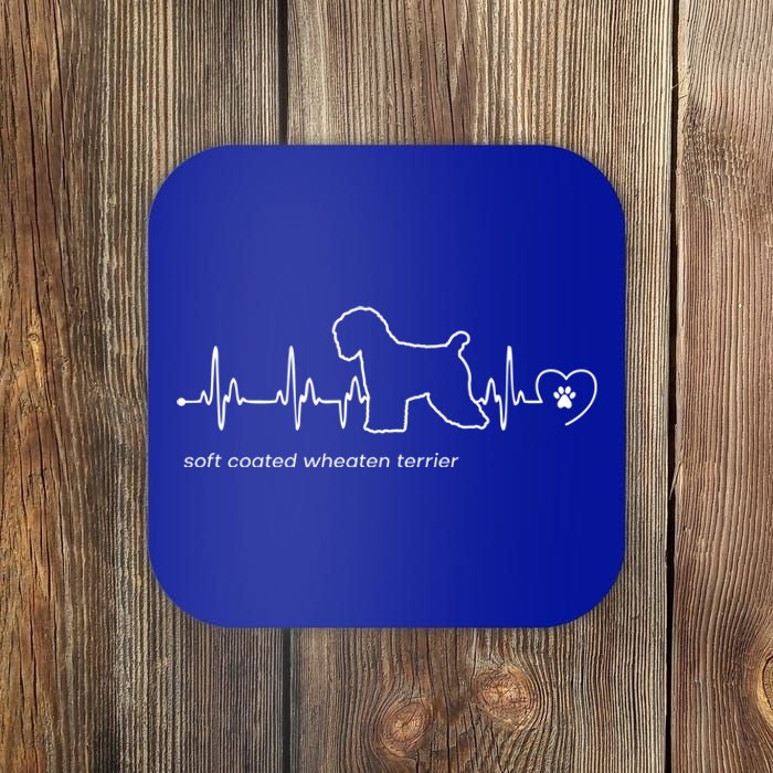 Soft Coated Wheaten Terrier Heartbeat Gift Coaster