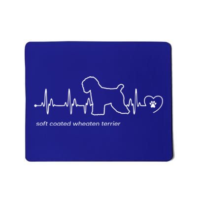 Soft Coated Wheaten Terrier Heartbeat Gift Mousepad