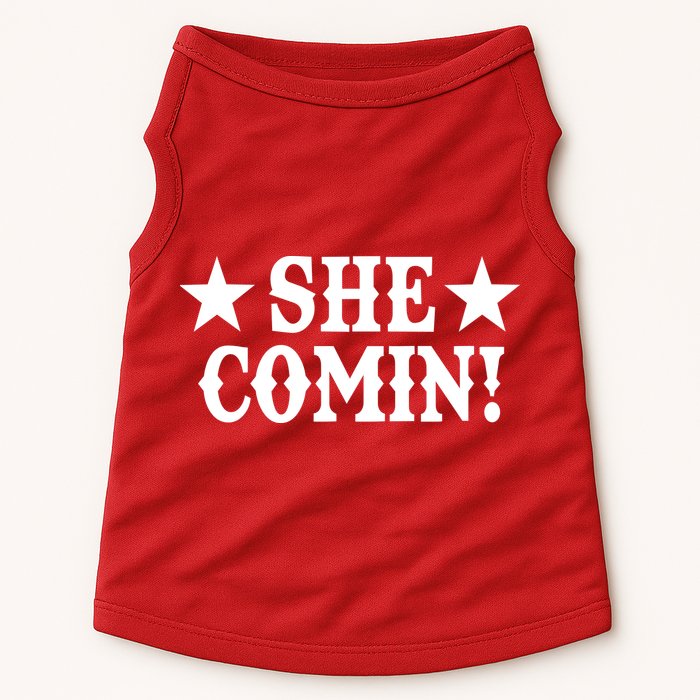 She Comin! Western Cowboy Cowgirl Doggie Tank