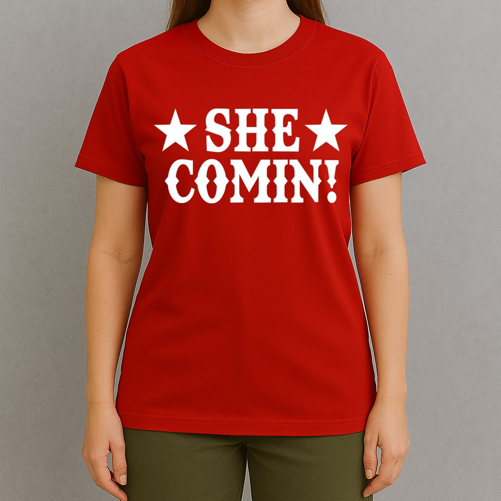 She Comin! Western Cowboy Cowgirl T-Shirt
