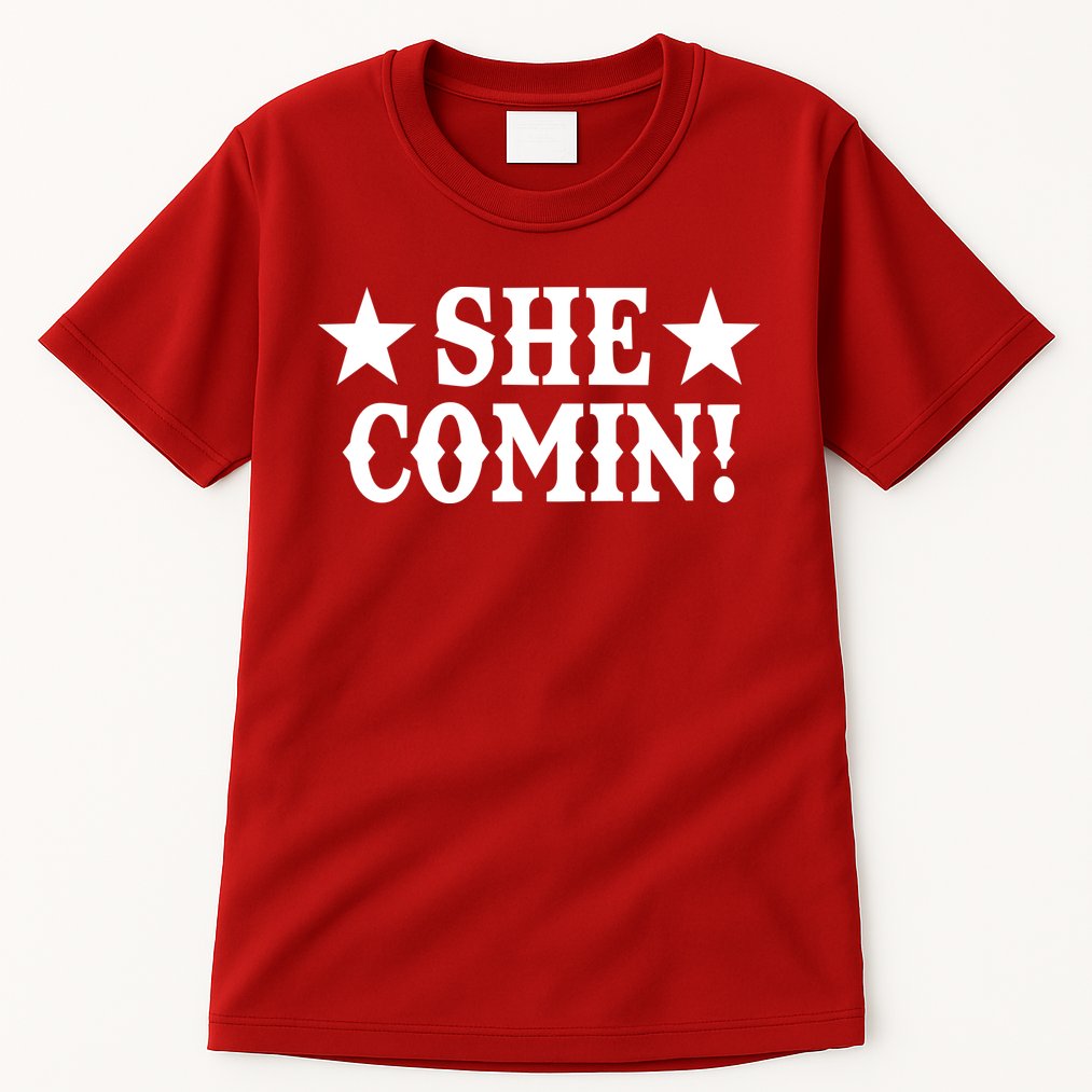 She Comin! Western Cowboy Cowgirl Tall T-Shirt