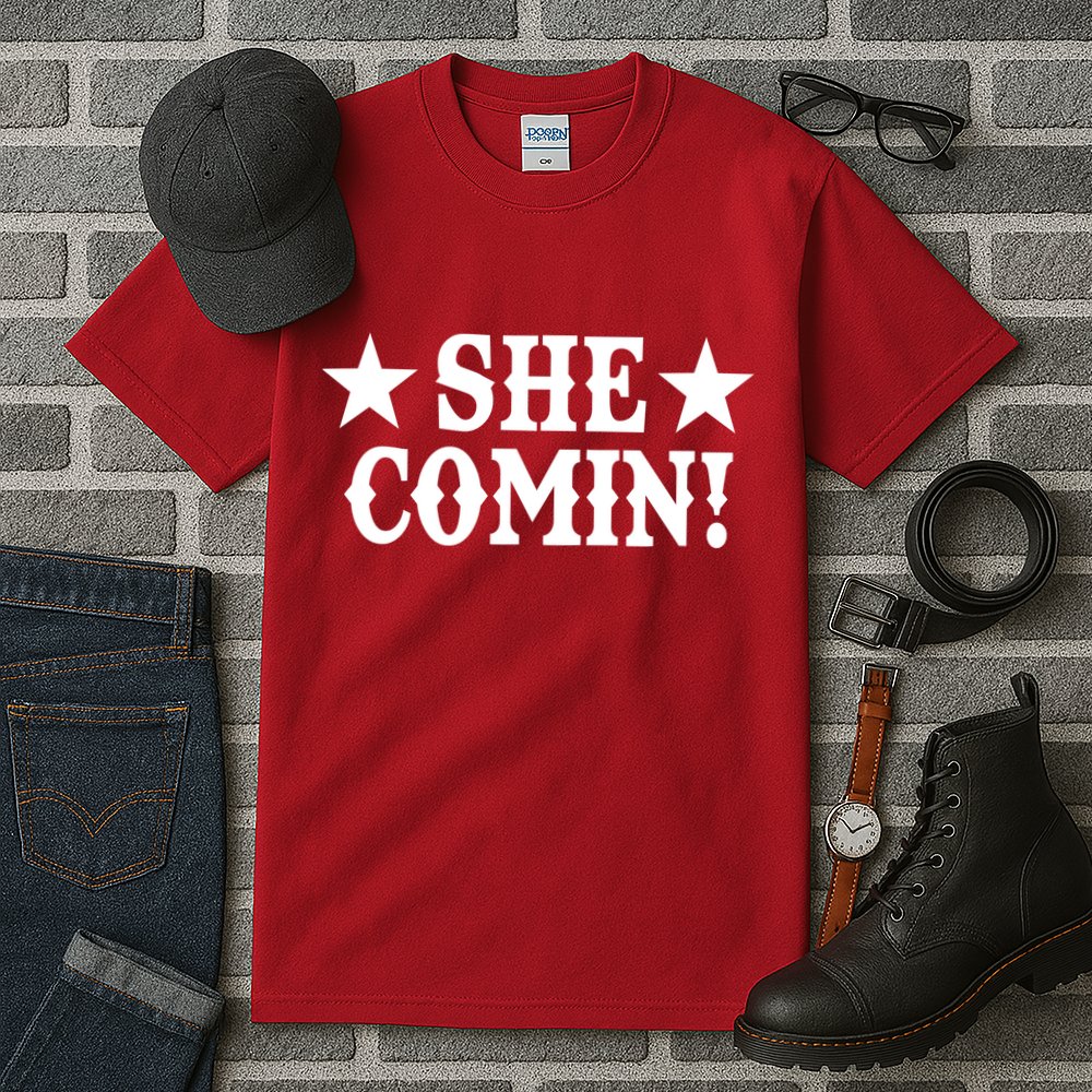 She Comin! Western Cowboy Cowgirl Tall T-Shirt