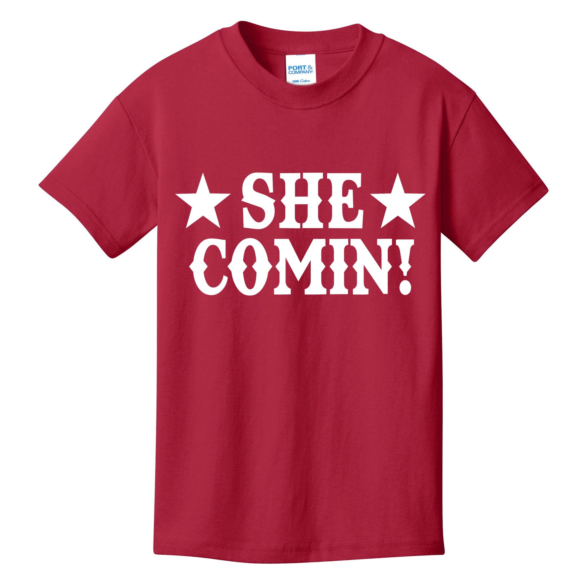 She Comin! Western Cowboy Cowgirl Kids T-Shirt