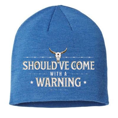 Should Come With A Warning Country Music Sustainable Beanie