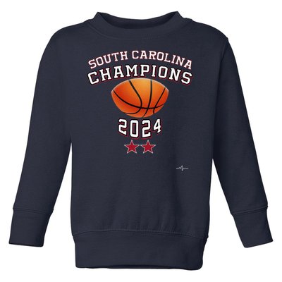 South Carolina Women Basketball Champion 2024 Toddler Sweatshirt