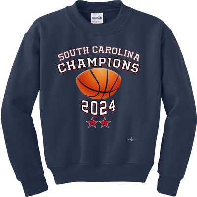 South Carolina Women Basketball Champion 2024 Kids Sweatshirt