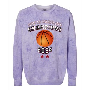 South Carolina Women Basketball Champion 2024 Colorblast Crewneck Sweatshirt