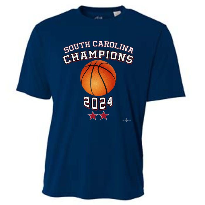 South Carolina Women Basketball Champion 2024 Cooling Performance Crew T-Shirt