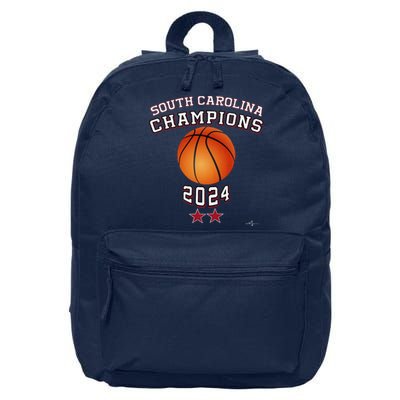 South Carolina Women Basketball Champion 2024 16 in Basic Backpack