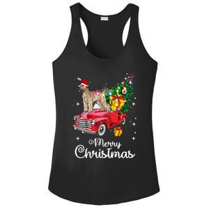 Soft Coated Wheaten Terrier Ride Red Truck Christmas Funny Gift Ladies PosiCharge Competitor Racerback Tank