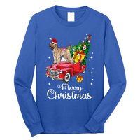 Soft Coated Wheaten Terrier Ride Red Truck Christmas Funny Gift Long Sleeve Shirt