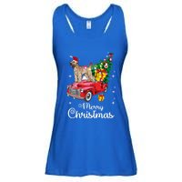 Soft Coated Wheaten Terrier Ride Red Truck Christmas Funny Gift Ladies Essential Flowy Tank