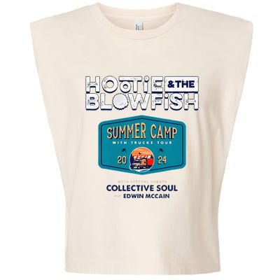 Summer Camp With Trucks Garment-Dyed Women's Muscle Tee