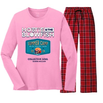 Summer Camp With Trucks Women's Long Sleeve Flannel Pajama Set 