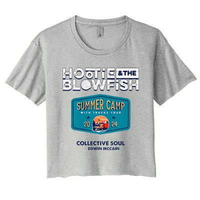 Summer Camp With Trucks Women's Crop Top Tee