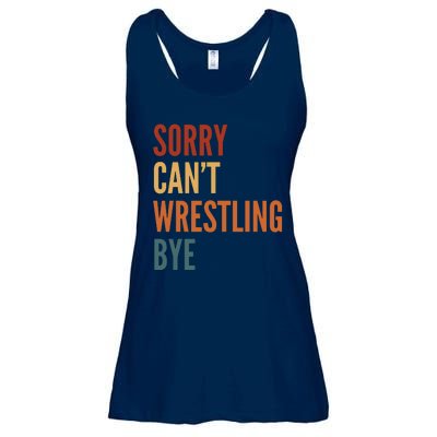 Sorry CanT Wrestling Bye Ladies Essential Flowy Tank