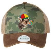Silly Cat With Lollipop Meme Legacy Tie Dye Trucker Hat