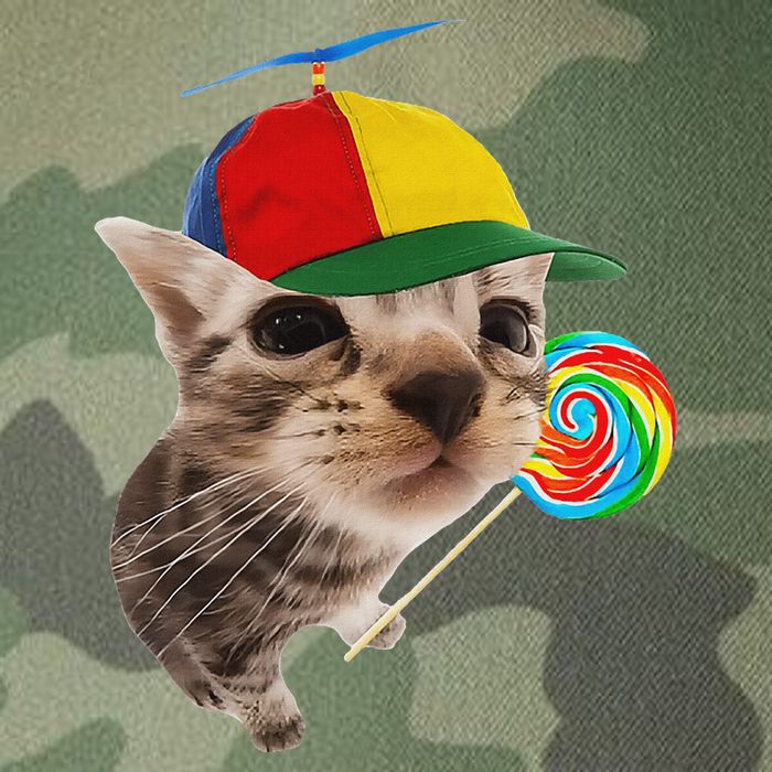 Silly Cat With Lollipop Meme Legacy Tie Dye Trucker Hat
