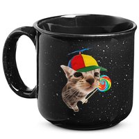Silly Cat With Lollipop Meme 15oz Campfire Ceramic Mug