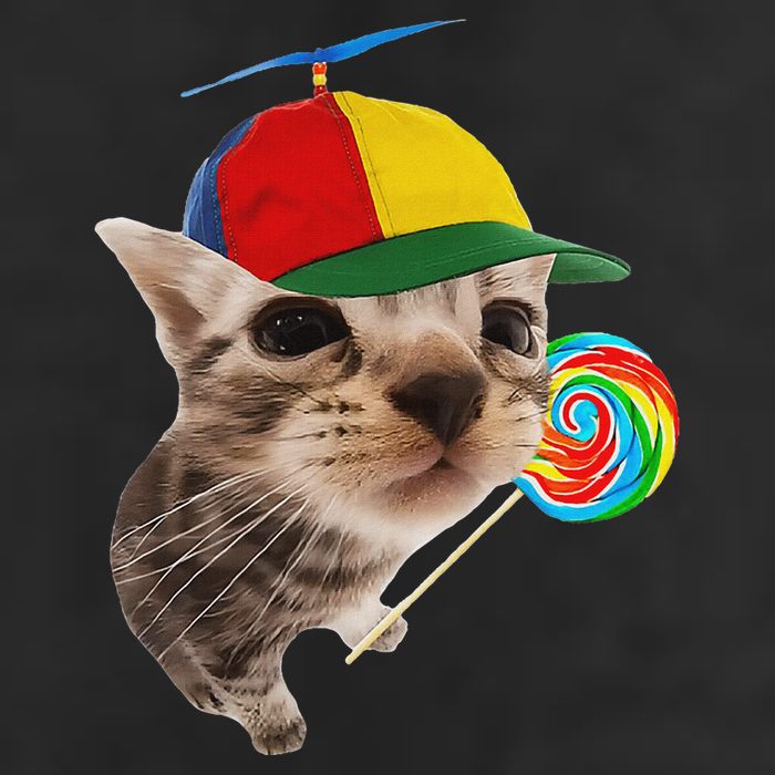 Silly Cat With Lollipop Meme 25L Jumbo Tote