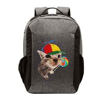 Silly Cat With Lollipop Meme Vector Backpack