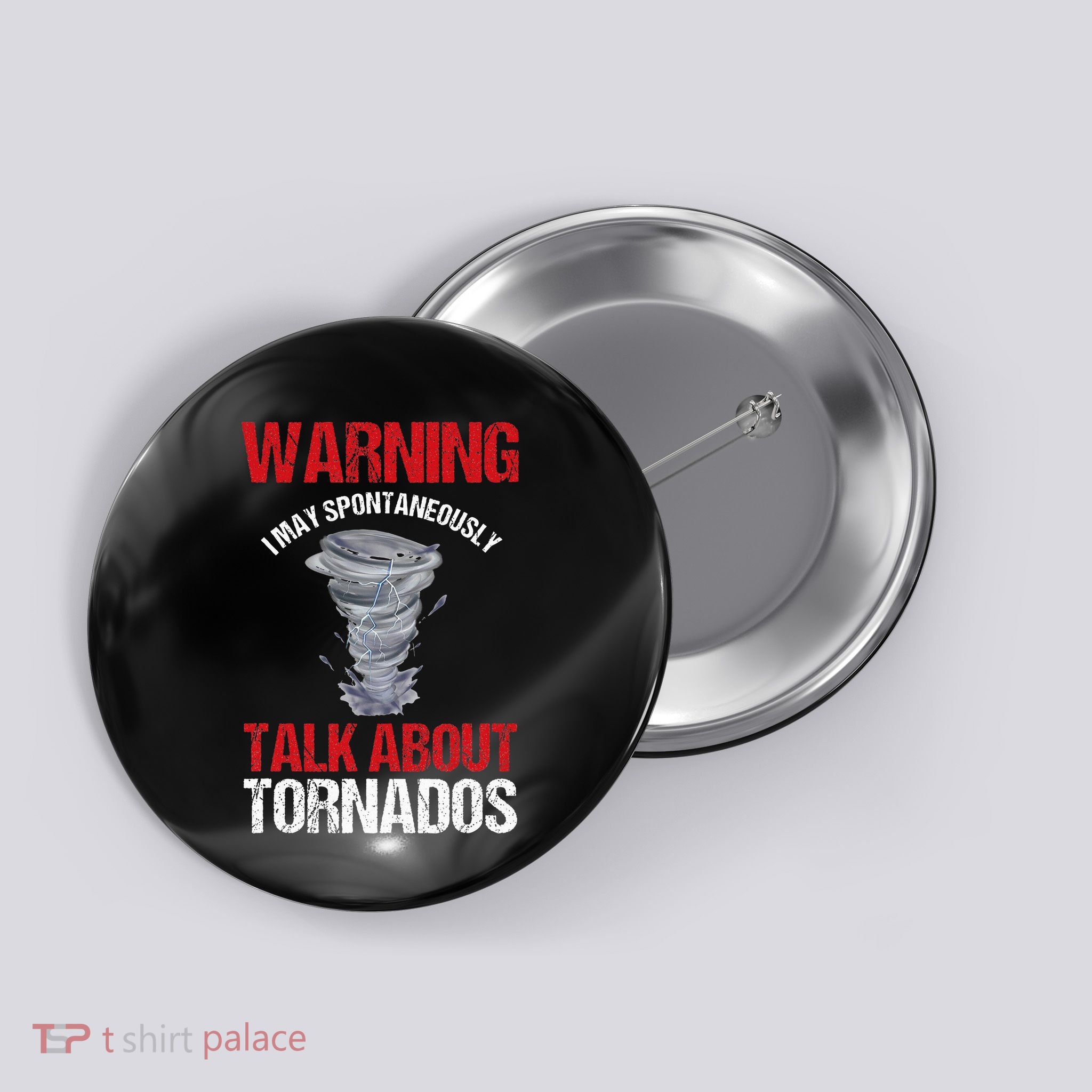 Storm Chaser Weather Forecaster Meteorologist Tornadoes Button