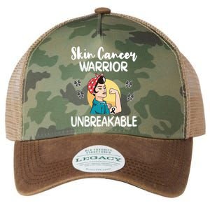 Skin Cancer Warrior Black Ribbon Melanoma Awareness Gift Legacy Tie Dye Trucker Hat