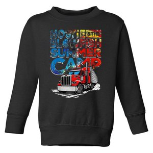 Summer Camp With Trucks Toddler Sweatshirt