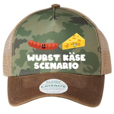 Sausage Cheese Wurst KäSe Scenario Joke Legacy Tie Dye Trucker Hat